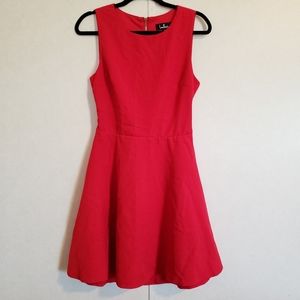 Lulus Just Us Red Skater Dress Open Back Medium